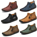 Men Martin Boots Large Size Boots Leisure Tooling Boots, Size: 46(Yellow Brown Plus Velvet)