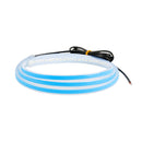 Car LED Streamer Decorative Hood Atmosphere Lights, Style: Monochrome Ice Blue Light(1.8m)