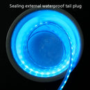 Car LED Streamer Decorative Hood Atmosphere Lights, Style: Monochrome Ice Blue Light(1.5m)