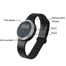 Q10 Outdoor Waterproof Silicone Smart Time Ultrasonic Mosquito Repellent Bracelet(Pink)