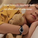 Q10 Outdoor Waterproof Silicone Smart Time Ultrasonic Mosquito Repellent Bracelet(White)
