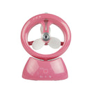 Mini USB Rechargeable Spray Fan Student Dormitory Office Desktop Mute Fan(Glossy Watermelon Red)