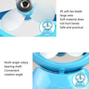 Mini USB Rechargeable Spray Fan Student Dormitory Office Desktop Mute Fan(Glossy White)