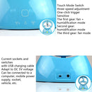 Mini USB Rechargeable Spray Fan Student Dormitory Office Desktop Mute Fan(Glossy Watermelon Red)