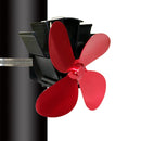 YL603 Thermodynamic Magnetless Wall Mounted Fireplace Fan(Red)