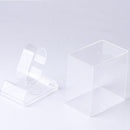 5 PCS Transparent Rectangular Watch Display Box Pull-out Electronic Watch Box(8.8 x7.7x5.4cm)