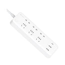 ZMI CXP01 Six-position Extension Cord Patch Panel with 65W Three-port Adapter, CN Plug