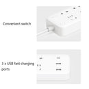ZMI CXP01 Six-position Extension Cord Patch Panel with 65W Three-port Adapter, CN Plug