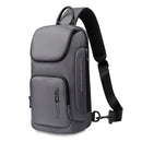 Bange Men Business Chest Bag Light Performance Crossbody Bag(Grey)