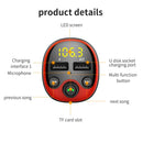 Car MP3 Player Bluetooth Hands-Free Call Car Charging , Style: Button Version