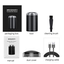 Travel Portable Shaver Electric Mini Charge Shaver Knife(Black)