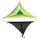 Aerial Multiplayer Triangle Hammock Folding Mesh Hammock Tree Tent,Size: 400x400x400cm Black