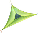 Aerial Multiplayer Triangle Hammock Folding Mesh Hammock Tree Tent,Size: 400x400x400cm Black