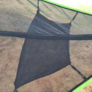 Aerial Multiplayer Triangle Hammock Folding Mesh Hammock Tree Tent,Size: 400x400x400cm Black