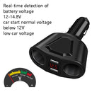 3.1A Dual USB Digital Display Multi-Function Driving Recorder Universal Automotive Charger(Black)