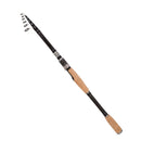 Telescopic Carbon Lure Rod Short Section Fishing Casting Rod, Length: 2.4m(Straight Handle)