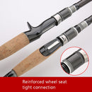 Telescopic Carbon Lure Rod Short Section Fishing Casting Rod, Length: 3.0m(Curved Handle)