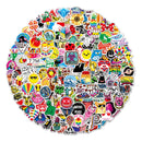 2 Sets 200 Sheets Graffiti Stickers Colorful VSCO Waterproof Vinyl Stickers