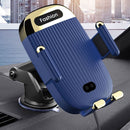 S18 15W Car Wireless Charger Phone Holder, Color: Red With Suction Cup Bracket