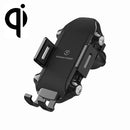 X343 15W Car Wireless Charger Smart Induction Suction Cup Phone Holder(Black )