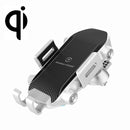 X343 15W Car Wireless Charger Smart Induction Suction Cup Phone Holder(White )