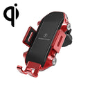X343 15W Car Wireless Charger Smart Induction Suction Cup Phone Holder( Red )