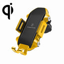 X343 15W Car Wireless Charger Smart Induction Suction Cup Phone Holder(Yellow )