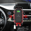 X343 15W Car Wireless Charger Smart Induction Suction Cup Phone Holder(Yellow )