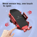 X343 15W Car Wireless Charger Smart Induction Suction Cup Phone Holder(Black )