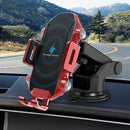 X343 15W Car Wireless Charger Smart Induction Suction Cup Phone Holder(Black )