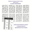 2 Sets 189 PCS Bathroom Jars Label Storage Classification Waterproof Bathroom Stickers