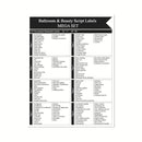 2 Sets 189 PCS Bathroom Jars Label Storage Classification Waterproof Bathroom Stickers