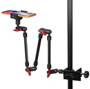 Multifunctional Metal Universal Cantilever Extension Bracket,Style: With Phone Clip