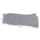 5 Pairs Knitted Comfort Five-Toed Socks Men Split Toe Socks(Gray)