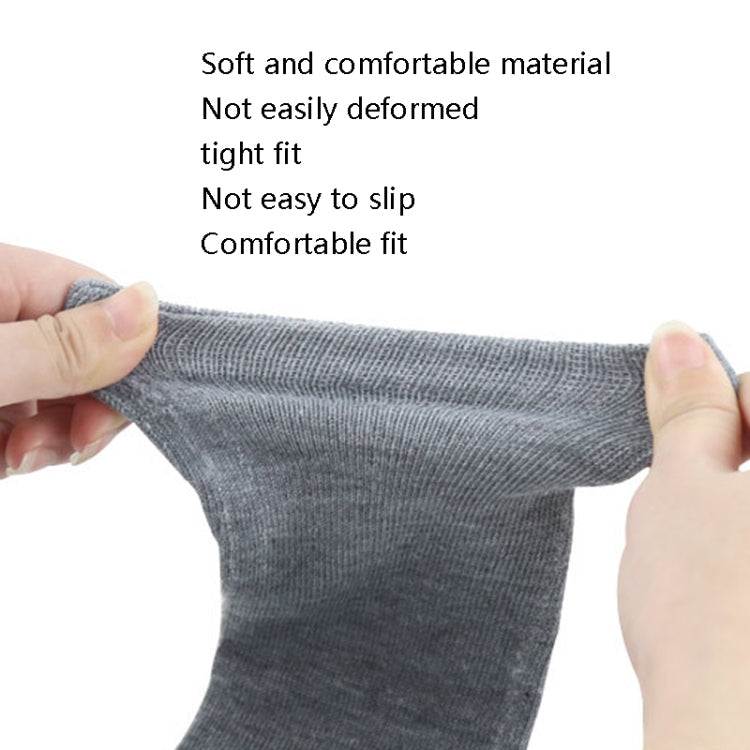 5 Pairs Knitted Comfort Five-Toed Socks Men Split Toe Socks(Gray)