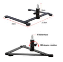 360 Degree Adjustable Metal Overhead Base Desktop Phone Holder,Style: Base+PTZ