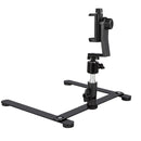 360 Degree Adjustable Metal Overhead Base Desktop Phone Holder,Style: Base+PTZ+Rotatable Phone Clip