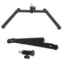 360 Degree Adjustable Metal Overhead Base Desktop Phone Holder,Style: Base+PTZ+Rotatable Phone Clip