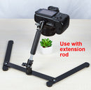 360 Degree Adjustable Metal Overhead Base Desktop Phone Holder,Style: Base+PTZ+Rotatable Phone Clip