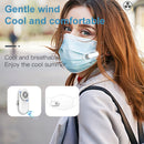 K1 Mini Clip-type Mask Fan Usb Charging 3-speed Adjustable Small Fan(White)