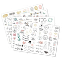 230 PCS Wedding Planning Stickers Engagement Planning Sticker Pack(4 sheets / set)