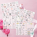 230 PCS Wedding Planning Stickers Engagement Planning Sticker Pack(4 sheets / set)