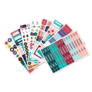 2 Sets Planner Sticker Business Fitness Day Theme Planning Sticker(8 Sheets / set)