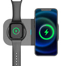 2 In 1 Wireless Charger Suitable For Apple/QI Mobile Phone & Apple Watch 7/SE/6/5/4/3/2(Black)