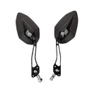Aluminum Alloy Motorcycle Large-view Rearview Mirror Modification(Black)