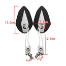 Aluminum Alloy Motorcycle Large-view Rearview Mirror Modification(Silver)