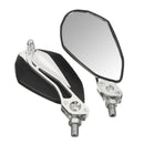 Aluminum Alloy Motorcycle Large-view Rearview Mirror Modification(Green)