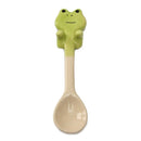 4 PCS Cartoon Tableware Ceramic Coffee Cup Hanging Spoon(Frog)