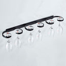 Household Punch-free Red Wine Glass Upside Down Rack, Style: 1 Slot