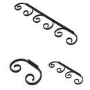 Household Punch-free Red Wine Glass Upside Down Rack, Style: 3 Slots